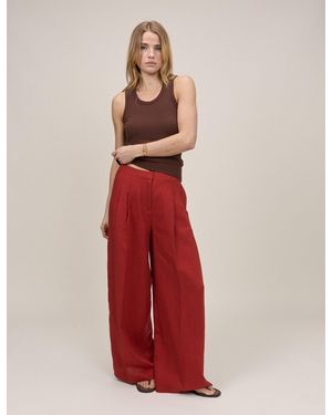 Nobody's Child Relaxed Wide Leg Tailored Trousers