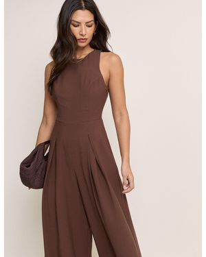 Nobody's Child Wide Leg Reign Jumpsuit - Brown