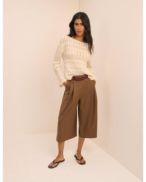 Nobody's Child High-Waisted Tailored Culottes - Natural