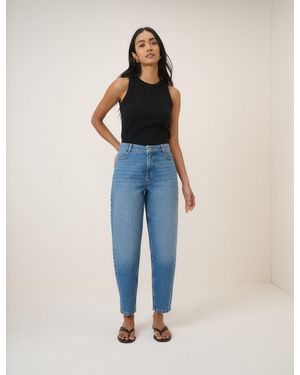 Nobody's Child Putney Barrel Leg Jeans - Blue