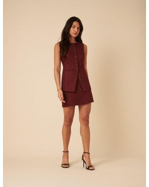 Nobody's Child Tailored Mini Skirt - Natural