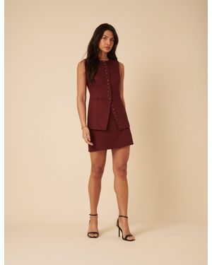 Nobody's Child Tailored Mini Skirt - Natural