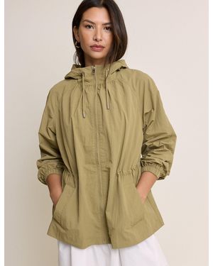 Nobody's Child Drawcord Waist Hooded Parka - Natural