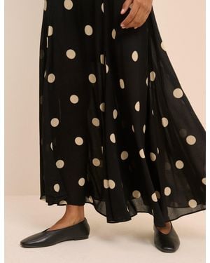 Nobody's Child And Cream Polka Dot Selene Maxi Skirt - Natural
