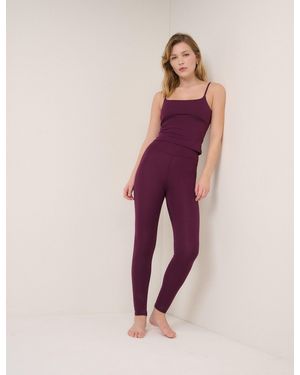 Nobody's Child Burgundy Athleisure Leggings - Pink