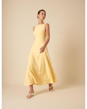Nobody's Child Butter Sleeveless Reign Midi Dress - Natural