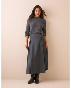 Nobody's Child Taylor Belted Midi Kilt Skirt - Multicolour