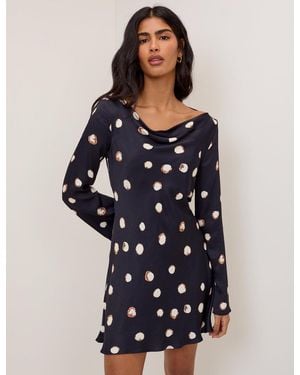 Nobody's Child Polka Dot Leighton Mini Dress - Blue
