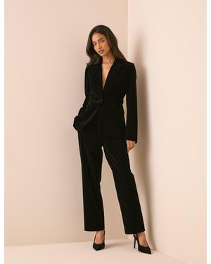 Nobody's Child Velvet Cigarette Trouser - Black