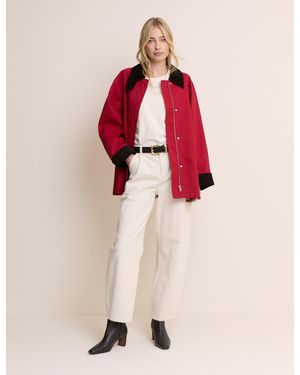 Nobody's Child Cord Detail Barn Jacket - Pink
