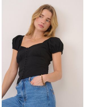 Nobody's Child Sweetheart Top - Black