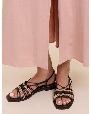 Nobody's Child And Leather Strappy Sandals - Pink