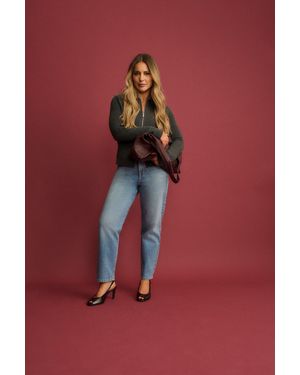 Nobody's Child Mid Rise Camden Tapered Jeans - Blue
