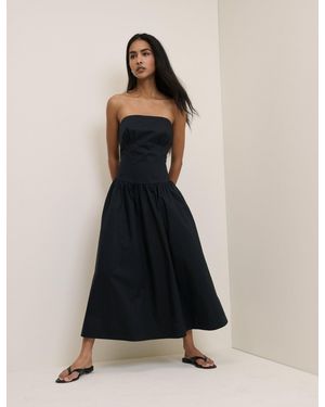 Nobody's Child Panelled Bandeau Amana Midi Dress - Black