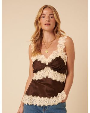 Nobody's Child Lace Cami Top - Natural
