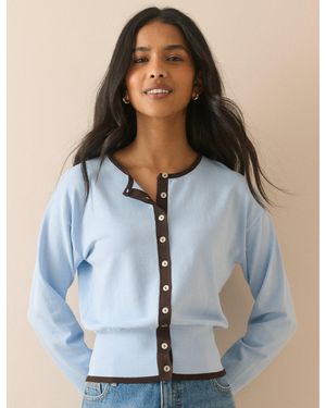 Nobody's Child And Slim Fit Cardigan - Blue