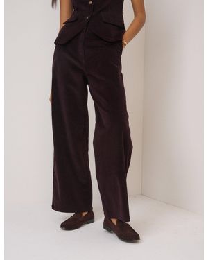 Nobody's Child Cherry Cord Tailored Trousers - Black