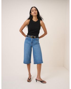 Nobody's Child Denim Bermuda Shorts - Blue