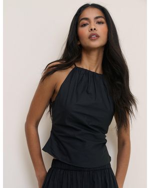 Nobody's Child Halterneck Rowe Top - Black