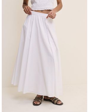 Nobody's Child Crystal Maxi Skirt - Natural