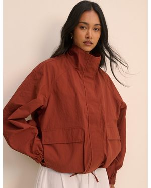 Nobody's Child Rust Funnel Neck Melza Jacket - Brown