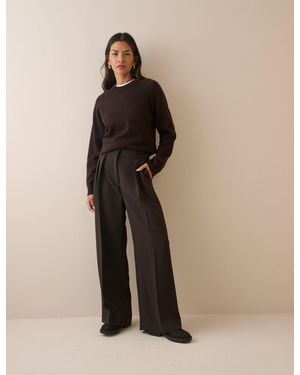 Nobody's Child High Waisted Rue Wide Leg Trousers - Natural