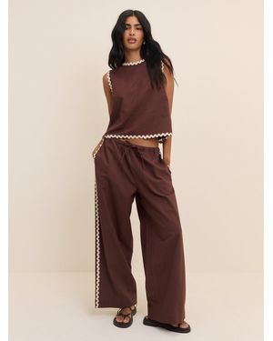 Nobody's Child Ric Rac Relaxed Leg Trousers - Brown