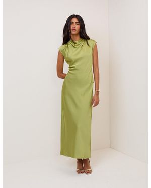 Nobody's Child Cowl Neck Eden Maxi Dress - Green