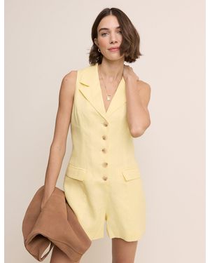 Nobody's Child Butter Tailored Playsuit - Natural