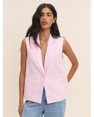 Nobody's Child Baby Sleeveless Boxy Blazer - Pink