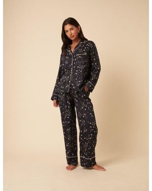 Nobody's Child Moon & Star Printed Pyjama Set - Natural