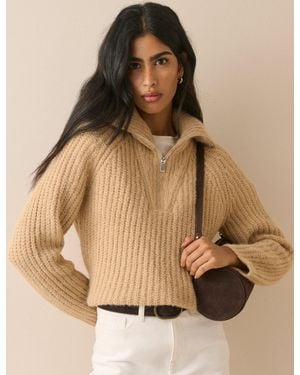 Nobody's Child Chunky Knit Jumper - Brown