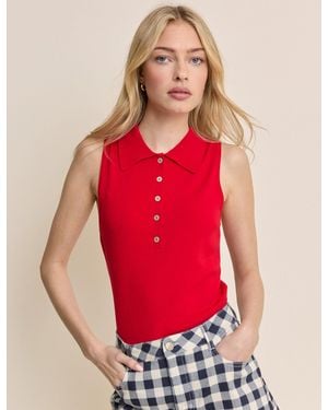 Nobody's Child Collared Ribbed Vest