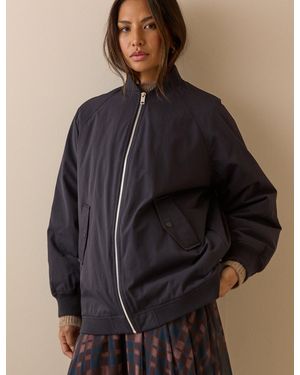 Nobody's Child Longline Oversized Bomber Jacket - Black