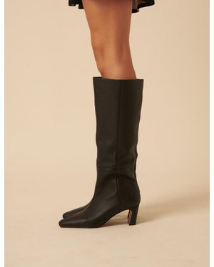 Nobody's Child Leather Knee High Boots - Natural