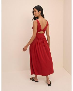 Nobody's Child Jersey Evelyn Midi Dress - Red