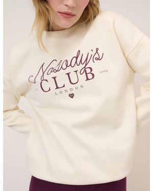 Nobody's Child Nobody's Club Sweatshirt - Natural