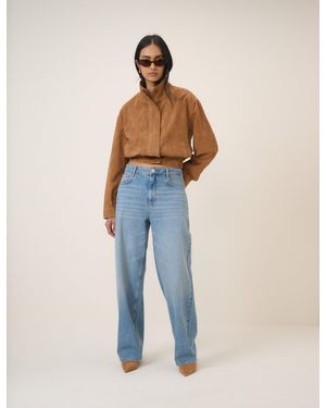 Nobody's Child Light Wide Leg Stepney Loose Jeans - Blue