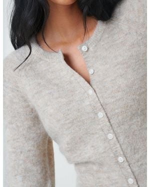 Nobody's Child Wool Blend Cardigan - Grey