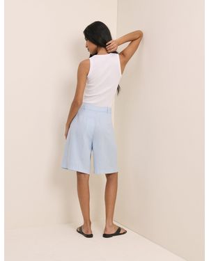 Nobody's Child Baby Bermuda Tailored Shorts - Blue