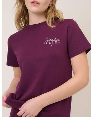 Nobody's Child Burgundy Nobody's Club Graphic T-Shirt - Purple