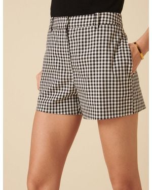 Nobody's Child Harper Gingham Shorts - Natural