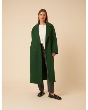 Nobody's Child Double Breasted Coat - Green