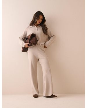 Nobody's Child Knitted Lounge Trousers - Natural