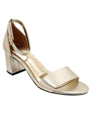 David Tate Timeless Ankle Strap Sandal - Metallic