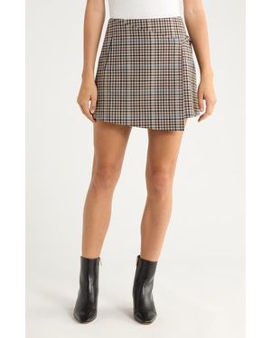 Rails Nial Check Miniskirt - Black