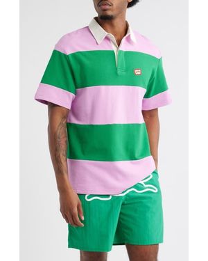 ICECREAM Boulder Stripe Polo - Green