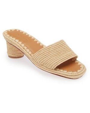 Carrie Forbes Bou Raffia Sandal - Natural