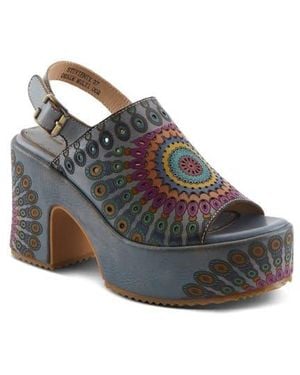 Spring Step Stevienix Slingback Platform Sandal - Gray
