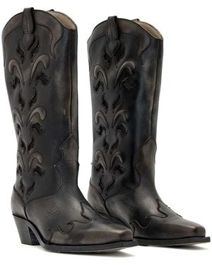 AllSaints Dolly Western Boot - Black